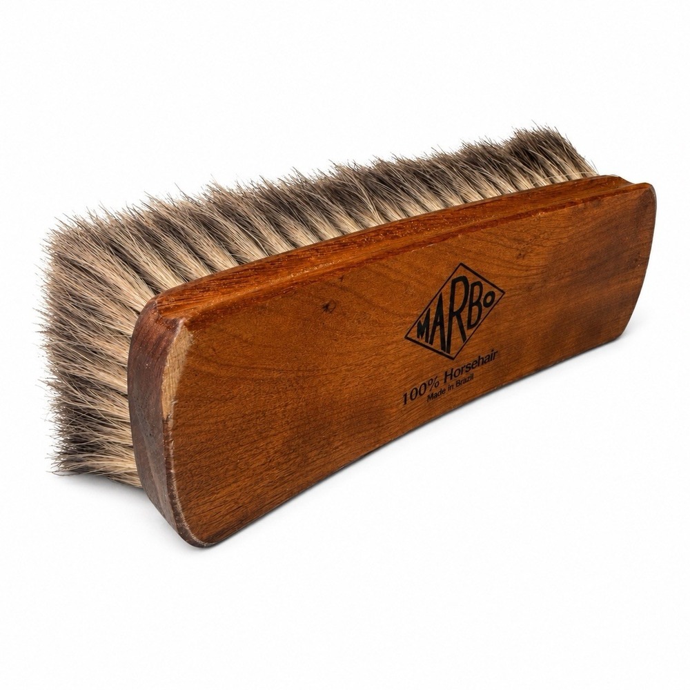 Marbo VTG 100% Horsehair Large Polishing Shine Brush